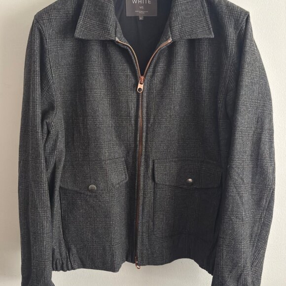 $1050 Private White V.C. x Mr.Porter Check Wool A-2 Bomber -Jacket -- 6/Large-XL - Picture 7 of 16